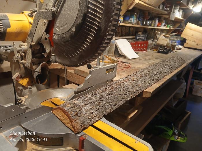 The ends were kinda of wonky ... cutting them off for a more straight clean look 