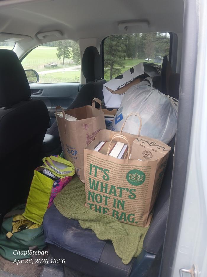 Assisting Melissa with moving all personal affects from love shack 