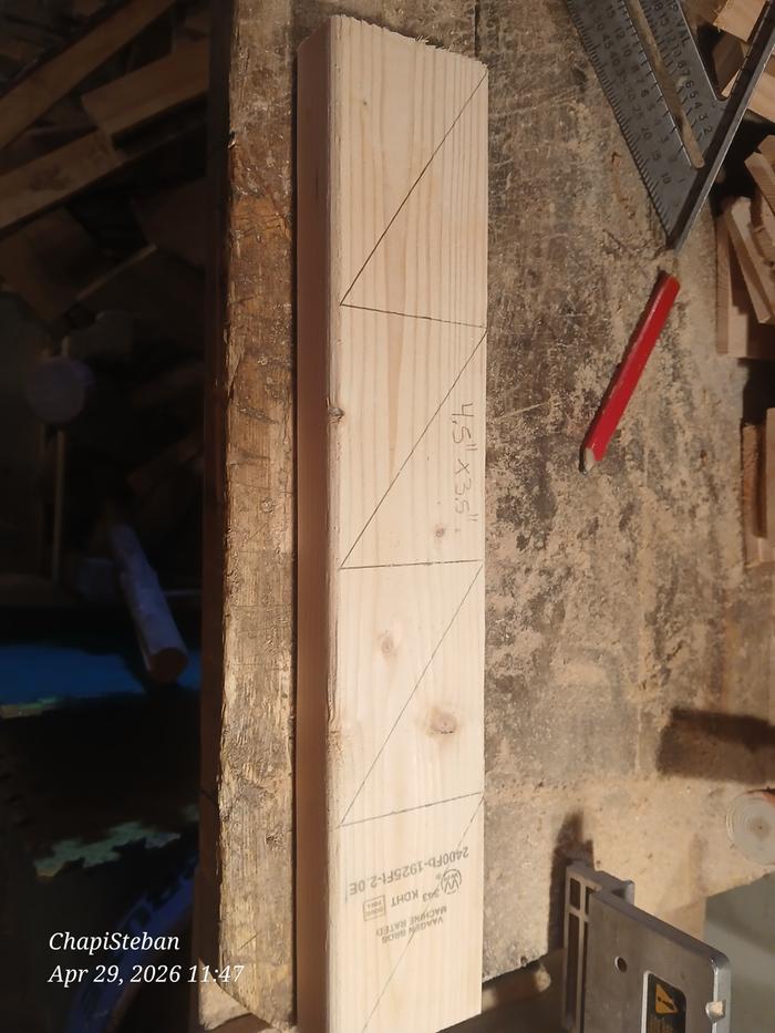With only a few minutes left till lunch ... I cut out some supports for the extra shelving that I will be adding in the Solarium 
