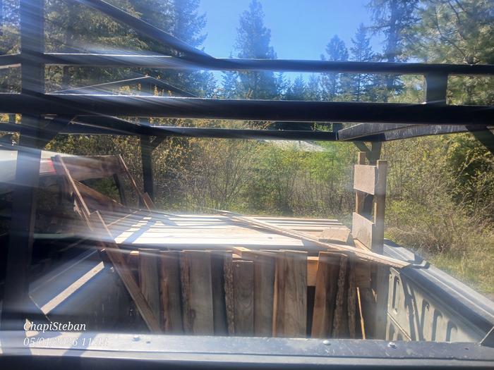 Old cat house ready to be transported back to basecamp 