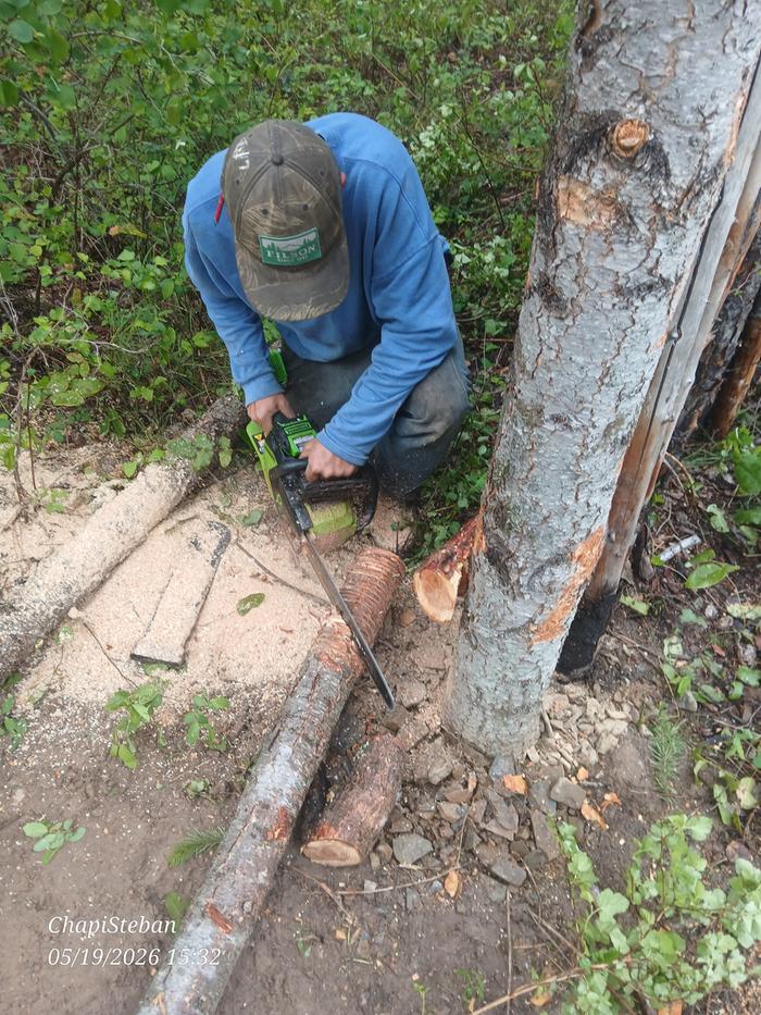 Notching out the supports 