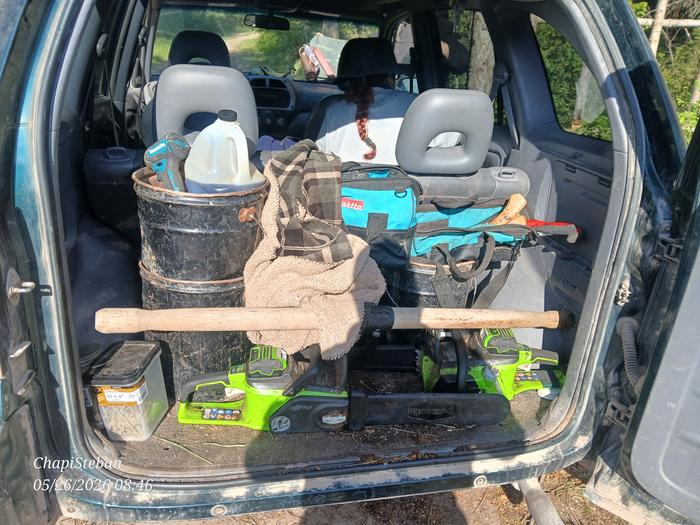 All loaded up, ready to head towards the Abbey 