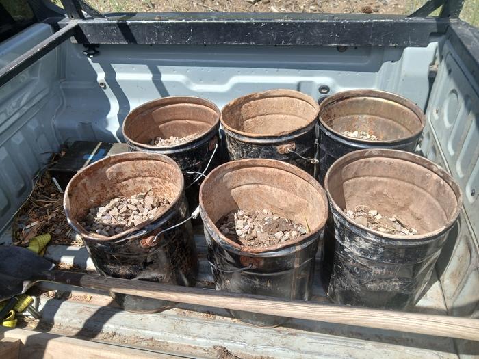 Gravel harvested 