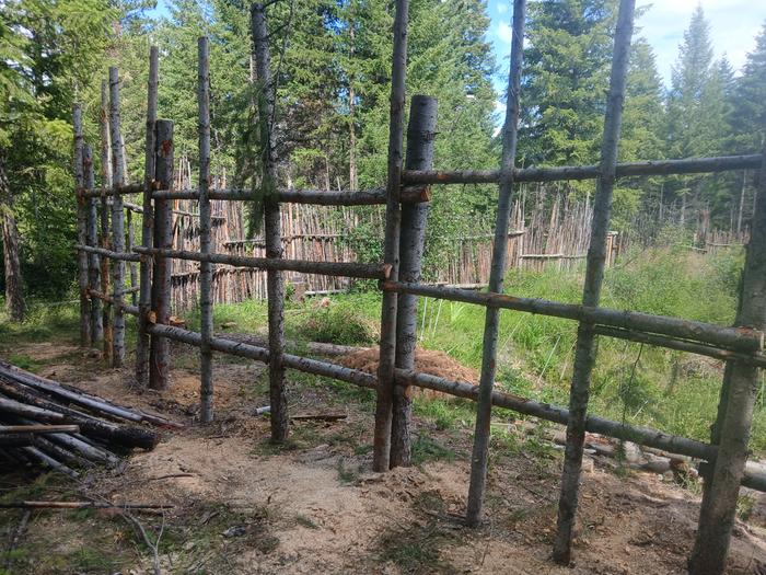 My section of fencing finally all framed up 