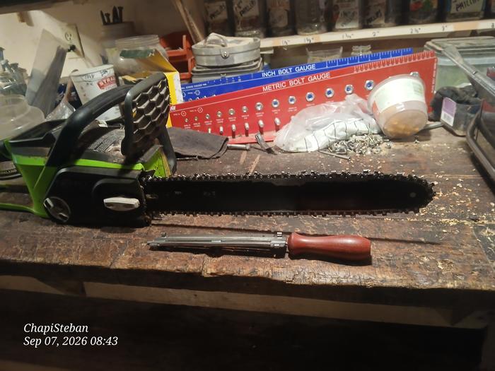 Did some chainsaw maintenance as well