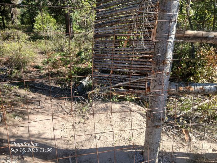 closed up sections till the next round of fence work 
