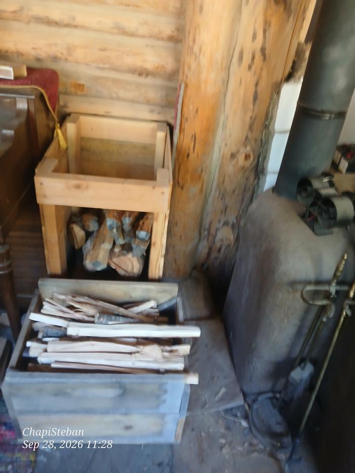 I will make sure it's completed stocked up with firewood and kindling inside the abbey as well