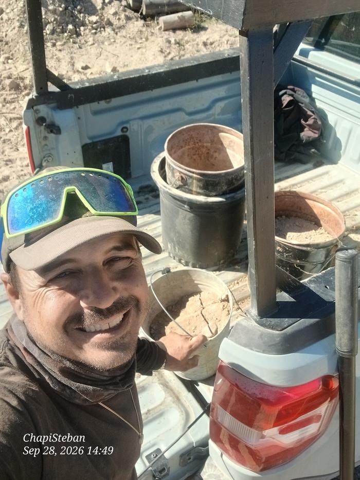 Harvested sand for Jesse trail maintenance of Complexity trail
