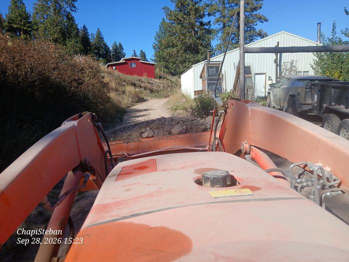 Time to top off soil at the east berm 