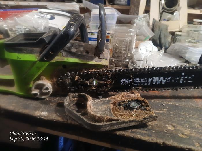 Did some chainsaw maintenance as well 