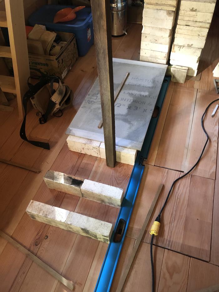 I eventually went to bricks every 6 inches