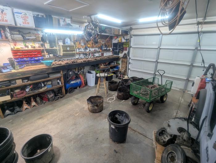 My garage is a sweet mess!