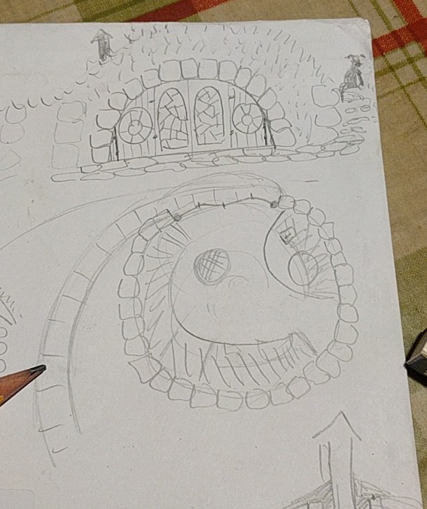 Layout within round house