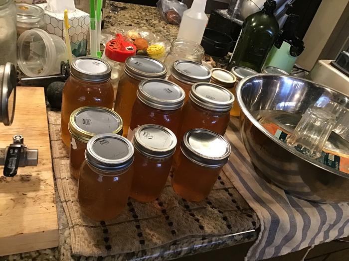 Duck broth, fresh out of the canner