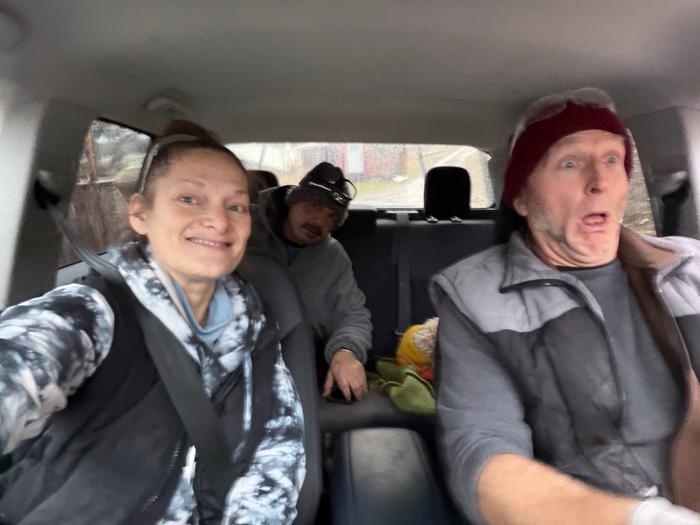 Going up to the abby