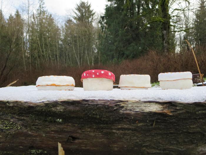 The sides of the orange peel containers