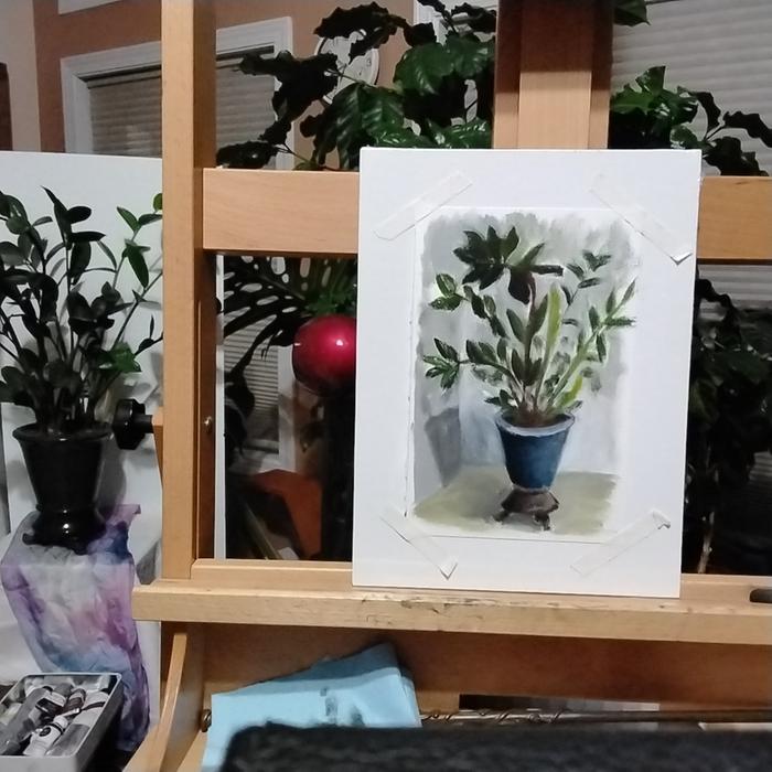 Zz oil paint portrait