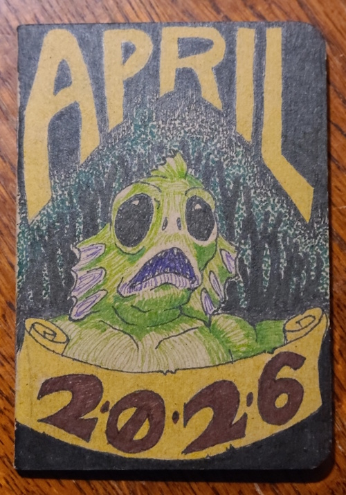 The Creature From the Black Lagoon. Calendar cover.