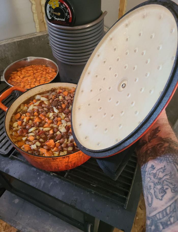 Dutch oven beans