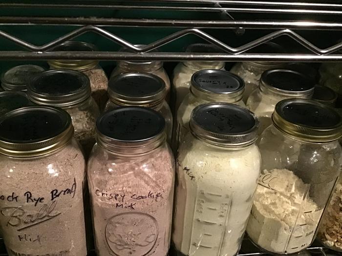 Examples of some of my baking mixes. Only fat and water needed