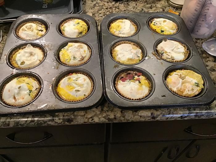 Egg and veggie muffins