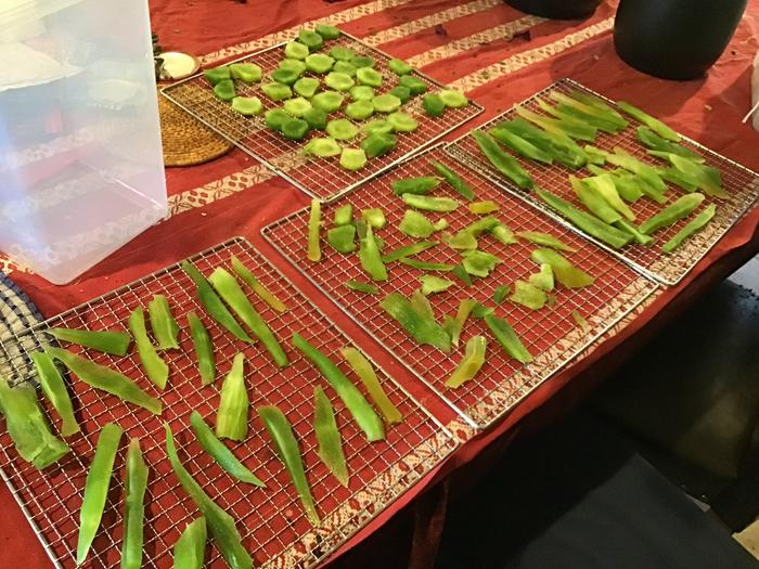 Celtuce dehydrated for snacks