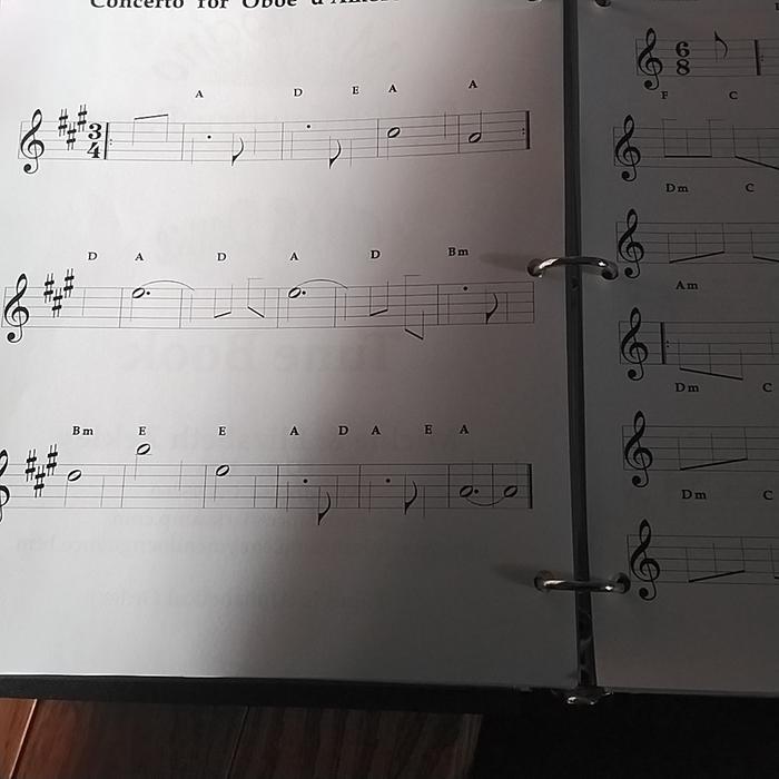Fill in the blanks music score