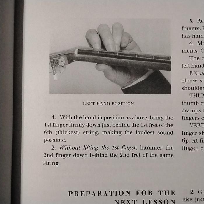 Hammer on clasical guitar fret exercises