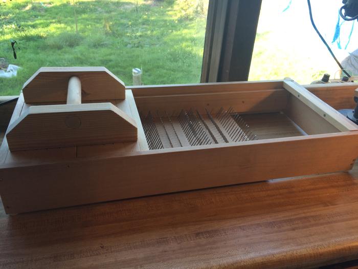 Ready to slide the carriage back and forth to pick