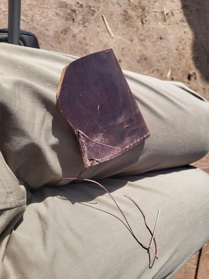 Leatherworking the custom sheath