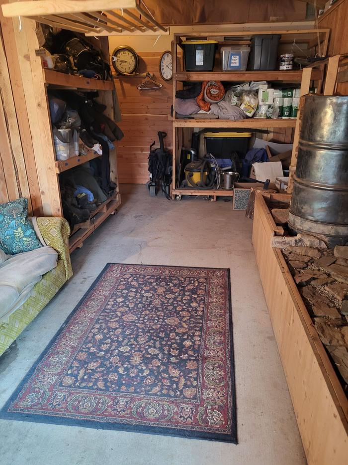 Started the day tidying things up in the Solarium...