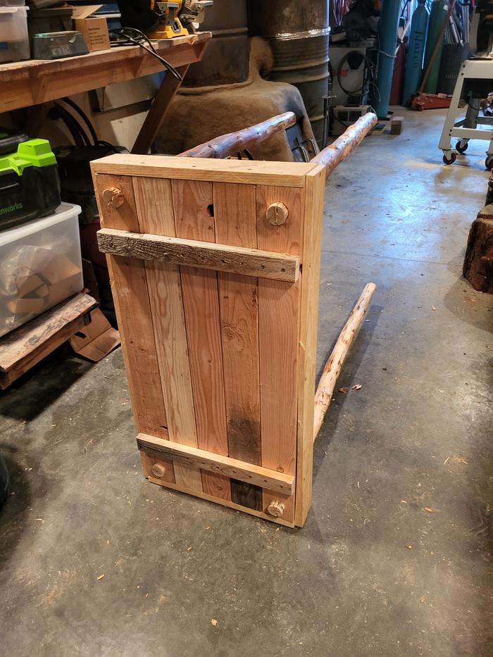 ...so that we could install and wedge into place on the base of the stand...