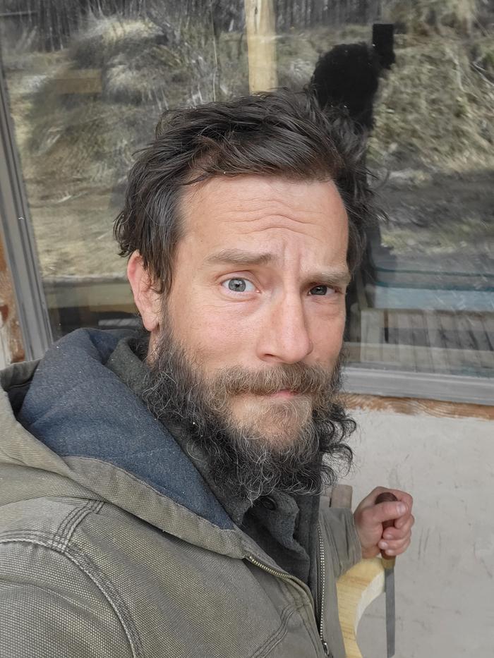 Selfie as I used a rounded rasp to work the final profile to get a snug fit.