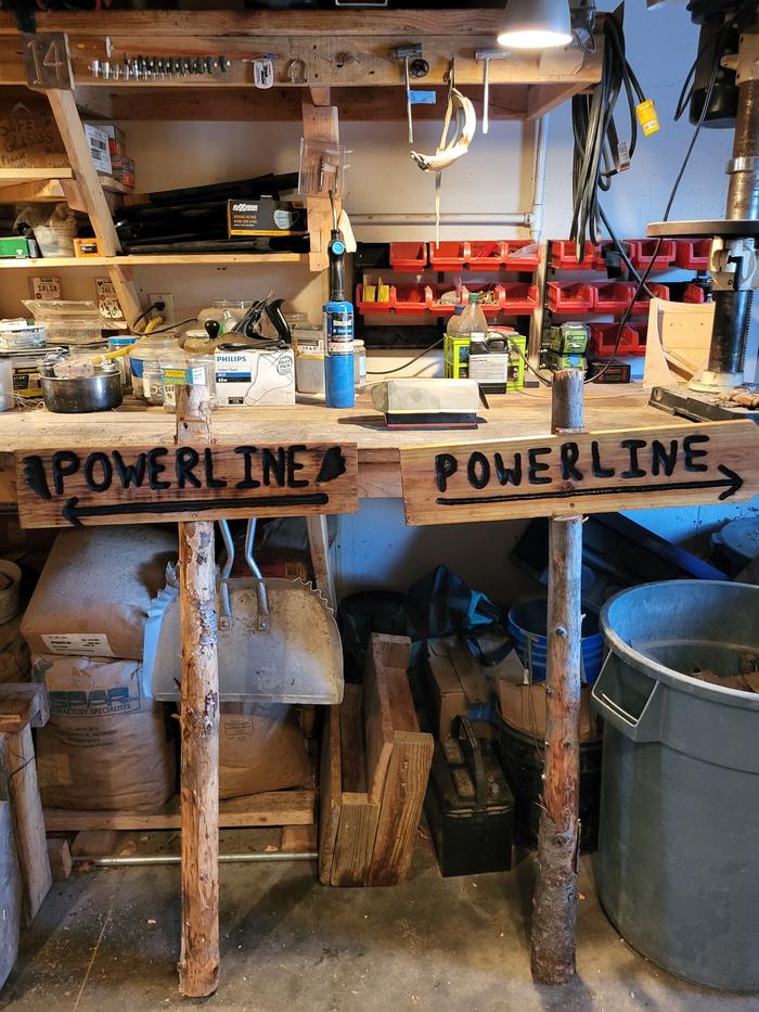 Both signs completed -- so where is the powerline?