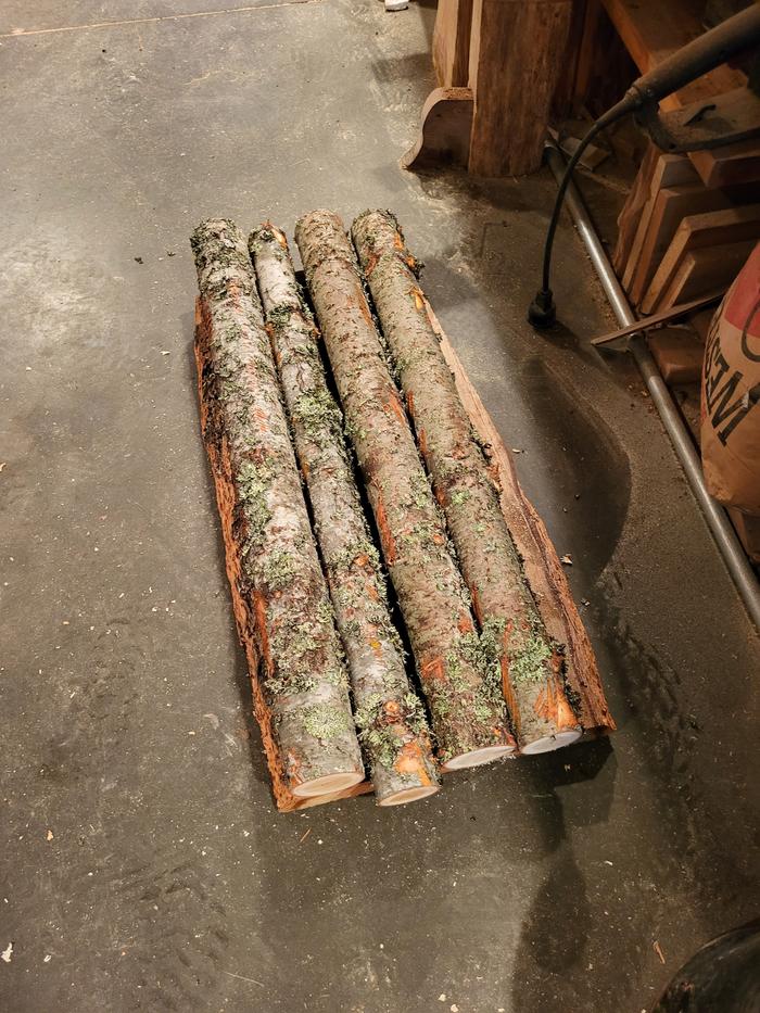 Delimbed and cut to length...