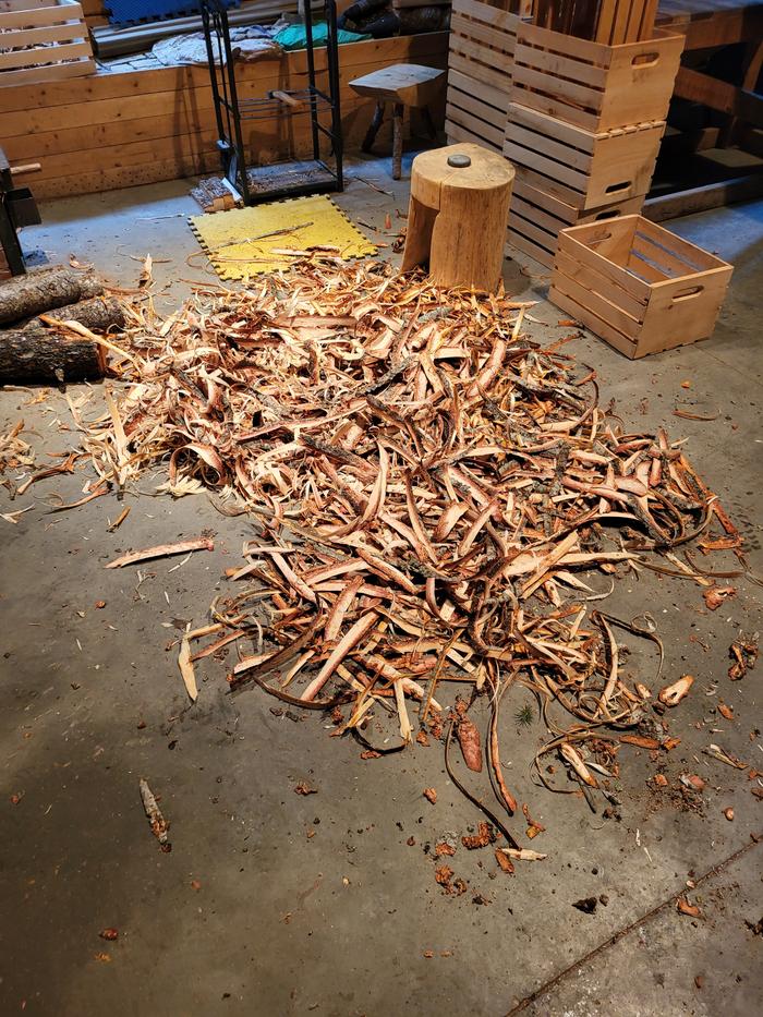 ..Lots of bark when it was all done...