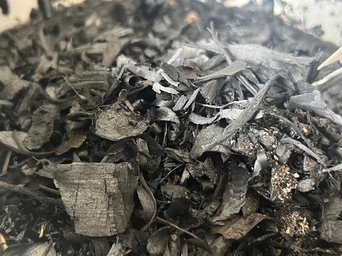 Second batch of can-fired charcoal