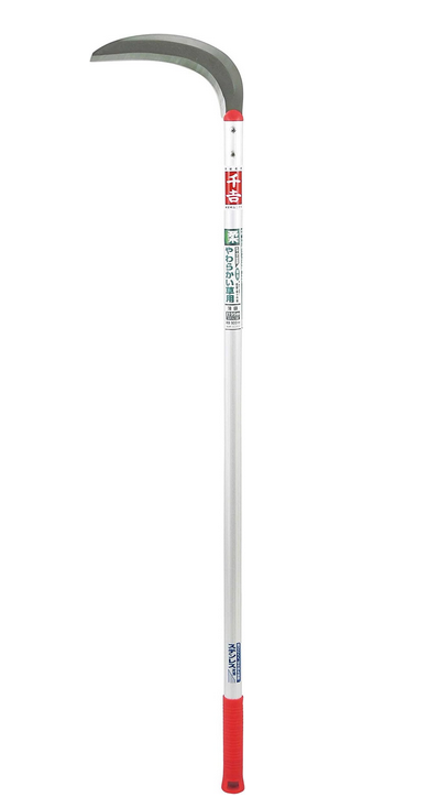 Almost a scythe, but entirely the wrong blade angle. I find these very awkward to use.