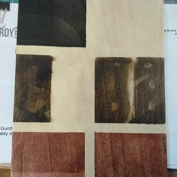 Oil paint wood stain experiments