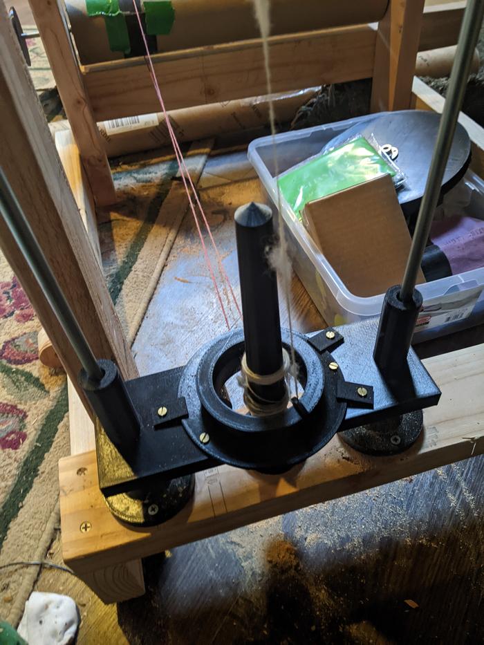 The spindle and ring rail