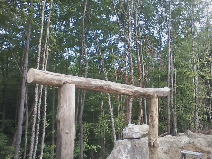 gable end post and beam, back in September