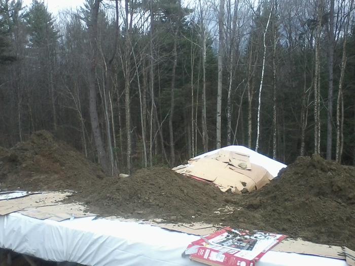 some dirt on the roof pre-sculpting, November