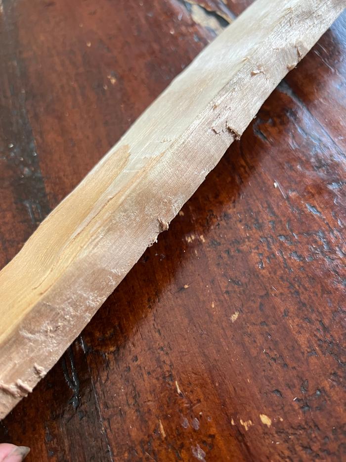 Flame birch partially planed