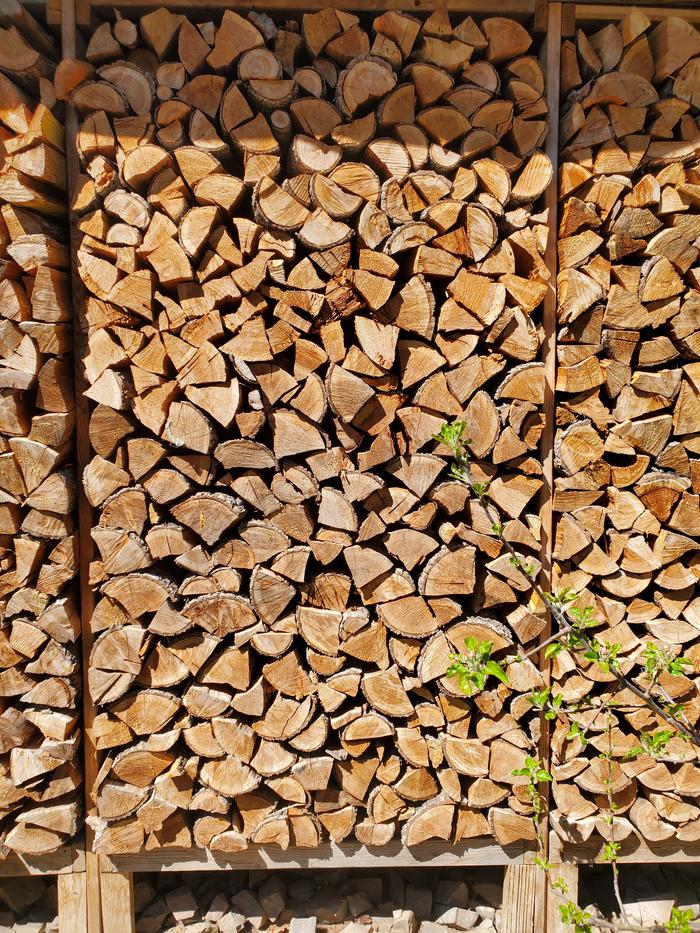 this is the wood for heat in the fph for last winter. We used zero of it.