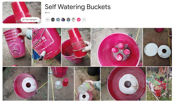 screenshot of the google photos album shared in the original post