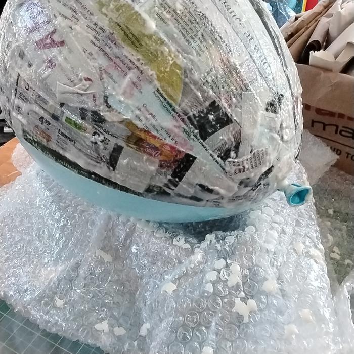 Messy paper mache