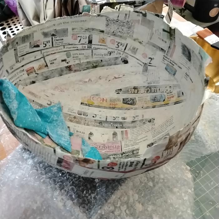 Papermache after burst
