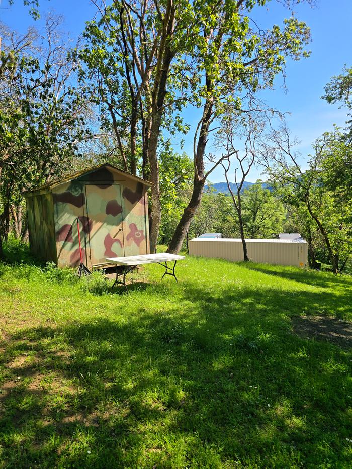 cabin/ shed build community bathroom 