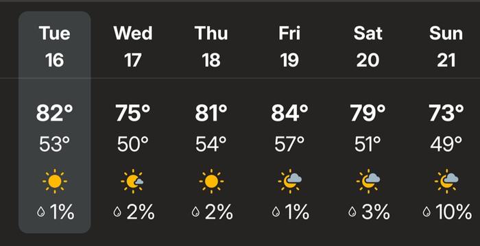 Weather Forecast This Week