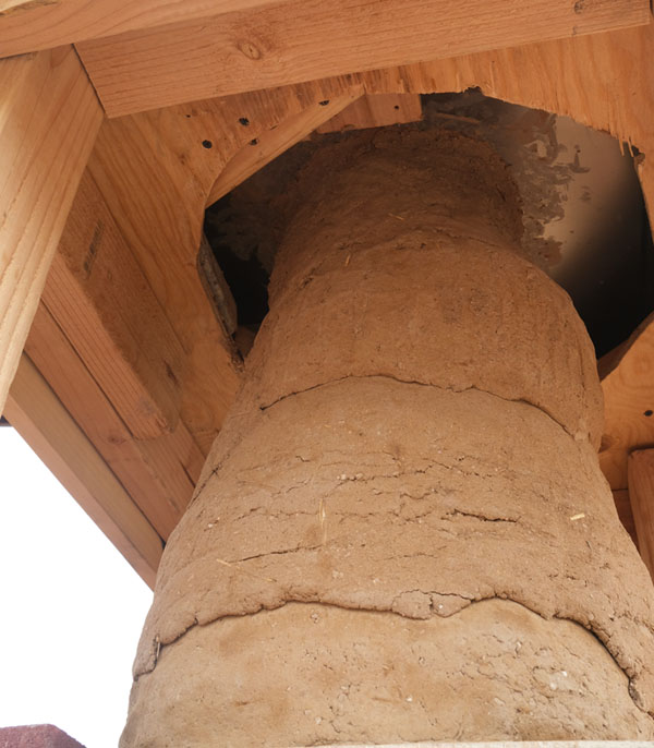 It got a little messy trying to fill in the small gap left at the top after the cop dried. 